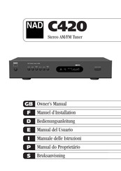 NAD C420 Manuel D'installation