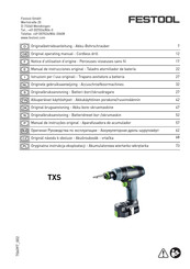 Festool TXS Notice D'utilisation D'origine