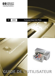 HP Professional 2500C Guide De L'utilisateur