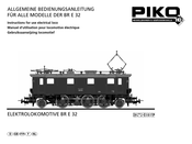 PIKO BR E 32 Manuel D'utilisation