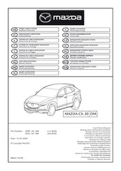 Mazda DFR9-V0-580 Instructions De Montage