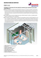 Maico ESR 12-2 Instructions De Montage