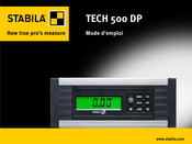 Stabila TECH 500 DP Mode D'emploi