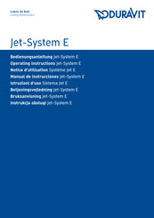 DURAVIT Jet-System E Notice D'utilisation