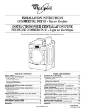 Whirlpool CEW9100WQ0 Instructions Pour L'installation