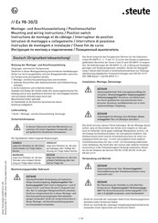 steute Ex 98-3G/D Instructions De Montage