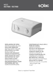 SOLAC DC7500 Mode D'emploi