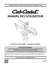 Cub Cadet LS 25 CC Manuel De L'utilisateur