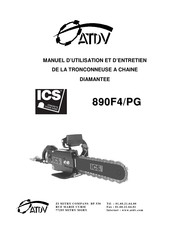 ATDV ICS 890F4/PG Manuel D'utilisation Et D'entretien