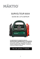 Mäktig 800A Guide De L'utilisateur