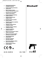 EINHELL RT-ID 65 Mode D'emploi D'origine