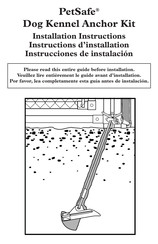 Petsafe Dog Kennel Anchor Kit Instructions D'installation