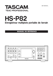Tascam HS-P82 Manuel De Référence