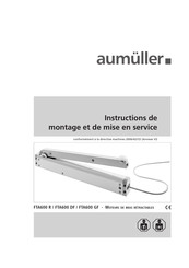 Aumuller FTA600 GF Instructions De Montage Et De Mise En Service