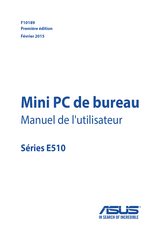 Asus E510 Série Manuel De L'utilisateur