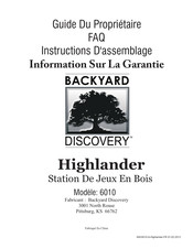 Backyard Discovery Highlander 6010 Guide Du Propriétaire