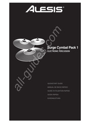 Alesis Surge Cymbal Pack 1 Guide D'utilisation Rapide