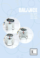 Balance KH 5006 Mode D'emploi
