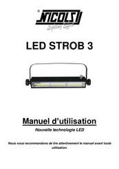 Nicols LED STROB 3 Manuel D'utilisation