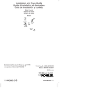 Kohler K-470 Guide D'installation Et D'entretien