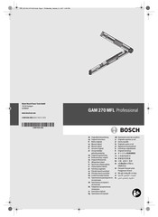 Bosch GAM 270 MFL Professional Notice Originale