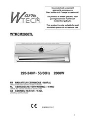 Warmtech WTRCM2000TL Traduction Des Instructions D'origine