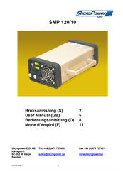 MicroPower SMP 120/10 Mode D'emploi