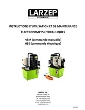 Larzep HBE6562 Instructions D'utilisation Et De Maintenance