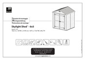 Palram Skylight Shed - 6x5 Instructions De Montage