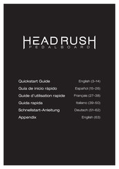 ELEVEN Head Rush Pedalboard Guide D'utilisation Rapide