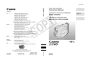 Canon ZR40 Mode D'emploi