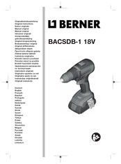 Berner BACSDB-1 18V Notice Originale