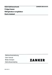 ZANKER ZKK 8418 K Mode D'emploi