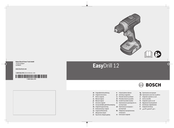 Bosch EasyDrill 12 Notice Originale