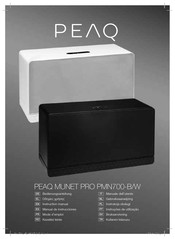 Peaq MUNET PRO PMN700-W Mode D'emploi