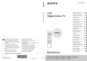 Sony BRAVIA KDL-26EX3 Série Mode D'emploi