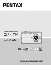 Pentax Optio T20 Mode D'emploi