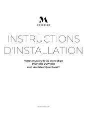 Monogram ZVW1480 Instructions D'installation