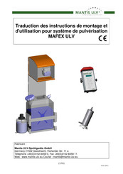 Mantis ULV MAFEX ULV Instructions De Montage Et D'utilisation