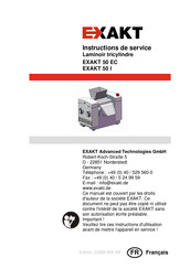 Exakt 50 EC Instructions De Service