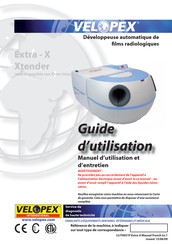Velopex EXTRA-X Guide D'utilisation