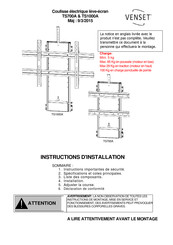 Venset TS700A Instructions D'installation