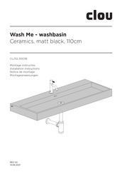 clou Wash Me - washbasin 75cm Notice De Montage