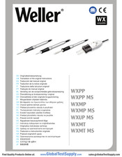 Weller WXMP Traduction De La Notice Originale