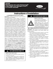 Carrier Performance 25HCB6 Instructions D'installation