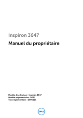 Dell Inspiron 3647 Manuel Du Propriétaire