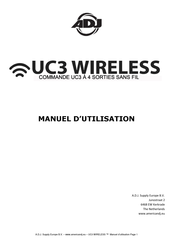 ADJ UC3 Manuel D'utilisation