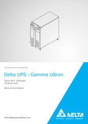 Delta Ultron HPH Série Manuel D'utilisateur