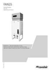 Condair FAN3S Instructions D'installation Et D'exploitation
