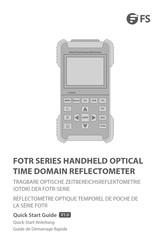 FS FOTR-201 Guide De Démarrage Rapide